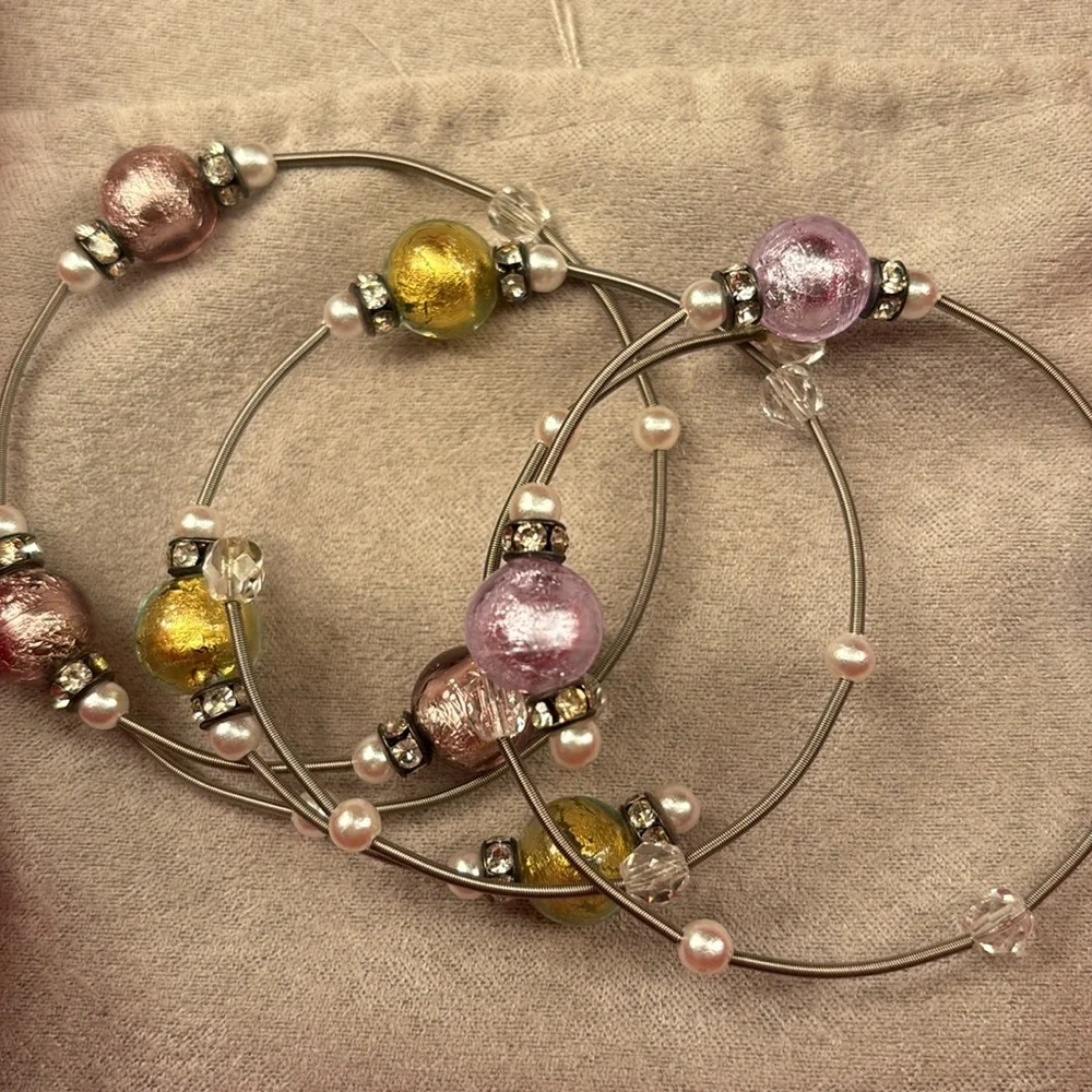 Murano Glass Bead Bracelets Red Envelope - Picture 4 of 4